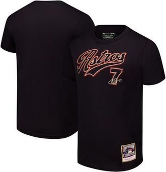 Mitchell & Ness Mens Mitchell & Ness Craig Biggio Black Houston Astros Cooperstown Collection Player T-Shirt at Nordstrom, Size Medium