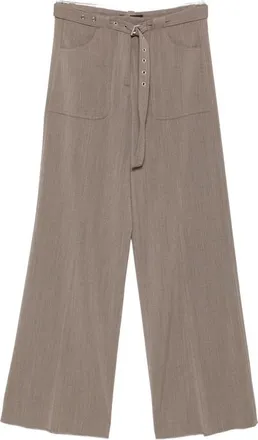 Seafarer Belted Wide-leg Trousers