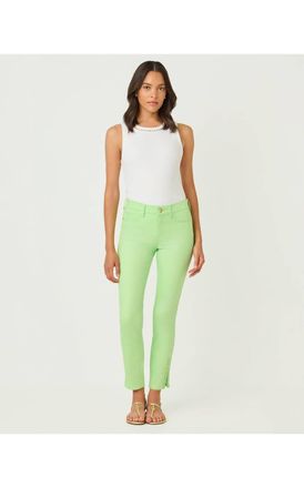 Lilly Pulitzer South Ocean High Rise Skinny Jeans In Green