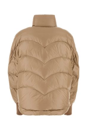 Khrisjoy Womens Beige Nylon Down Jacket Champagne Piumini