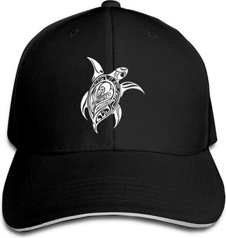 Hdadwy Hawaiian Sea Turtle Baseball Cap Sandwich Cap Hip Hop Trucker Cap Classic Curved Brim Golf Sports Hat for Men Women