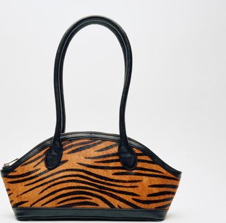 N&uacute;noo Ayo Stripes Deluxe Donkerbruin Tas