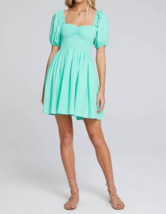 Saltwater Luxe Ariana Mini Dress In Sea Green