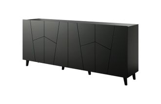 Etna Cama Etna C&oacute;moda 200x42x82 Negro Mate