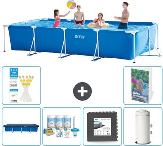 Intex Piscina Con Estructura Rectangular - 450x220x84 Cm - 7-piezas S64