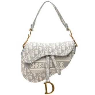 Dior Pre-owned Saddle - Dames - Pre-owned - Grijs - Maat: ONE Size Leer
