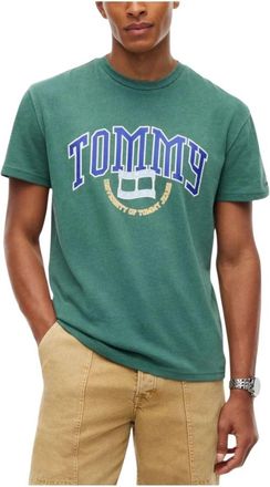 Tommy Hilfiger T-Shirts - Heren - T-shirts - Groen - 2XL - Tops