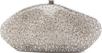 Cult Gaia Caldera embellished clutch bag - women - Acrylic/glass/Zinc Alloy - One Size - Silver