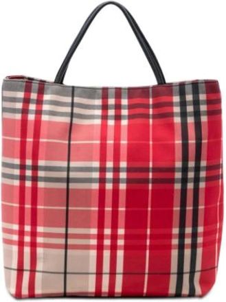 Burberry Pre-owned Tote Bags, female, Multicolor, Size: ONE SIZE Pre-owned Tote Bag