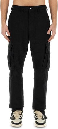 Marcelo Burlon Cotton Blend Cargo Pants - Black