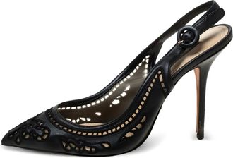 Dolce & Gabbana Sandali Anglaise con cinturino posteriore 110mm - Nero