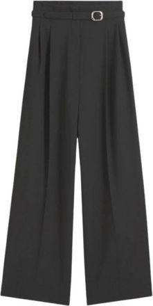 HUGO BOSS Broeken, Dames, Zwart, S, Wide Broeken