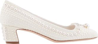 Jimmy Choo London Elme 45 Pearl Embellished Pumps