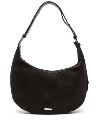 Aspinal of London crescent slouchy satchel - Brown