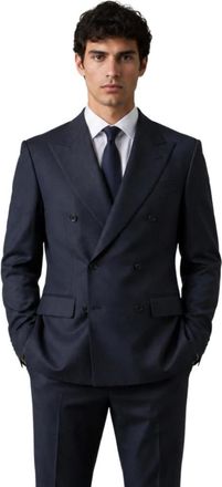 Dolce & Gabbana Jassen, Heren, Blauw, M, Sicilia Double-Breasted Jacket