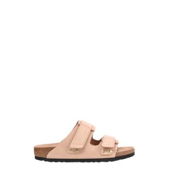 Birkenstock Sliders, female, Beige, Size: 6 US Arizona Sliders