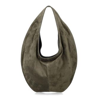 Maeden Market Kelp Suede Tote