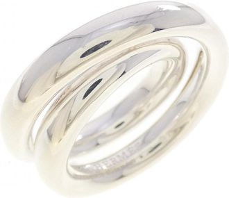 Herm&egrave;s Silver 925 Band Ring (Pre-Owned)