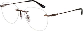 BMW Titanium Rimless Frame - Heren - Brillen - Bruin - ONE Size - Accessoires