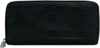 Louis Vuitton Pre-owned Long wallet (bi-fold) - Dames - Vintage Accessoires - Zwart - ONE Size - Leer - Vintage