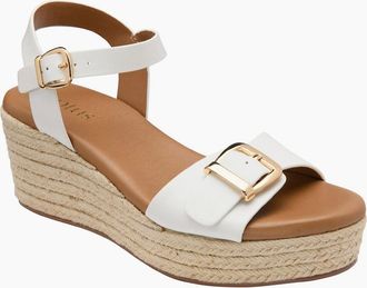 Lotus Womens Emeia Womens Wedge Sandals - White - Size: 7