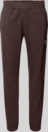 adidas Originals Sweatpants mit elastischem Bund in Dunkelbraun, Gr&ouml;&szlig;e XXL