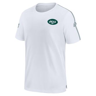 Nike New York Jets Sideline Coach Nike Mens Dri-FIT NFL Top in White | 02ES064NQ9Z-TSY