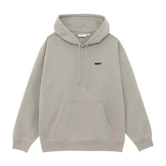 Obey Quarter Icon Hoodie - Heren - Hoodies - Beige - S - Katoen - Hoodies & sweatvesten