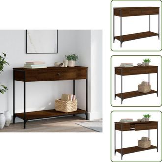 vidaXL Tavolo da corridoio - vidaXL Tavolo Consolle Rovere Marrone 100x34,5x75 cm Legno Multistrato - Tavolo in legno multistrato