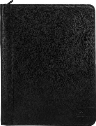 Bodenschatz Dokumententasche BODENSCHATZ, Herren, Gr. B/H/T: 25cm x 33cm x 2cm onesize, schwarz, Leder, leicht gl&auml;nzend, unifarben, Taschen Dokumententasche, echt