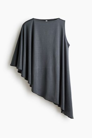 H&M Asymmetrisches Cape-Top - Grau