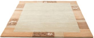THEKO Wollteppich »Royal Ganges« rechteckig 13 mm Höhe 95% Wolle, mit Bordüre, ideal im Wohnzimmer & Schlafzimmer