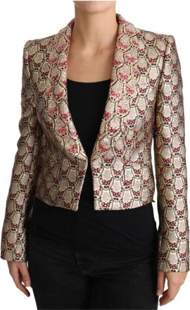 Dolce & Gabbana Blazers - Dames - Blazers - Veelkleurig - XS - Pailletten - Jassen