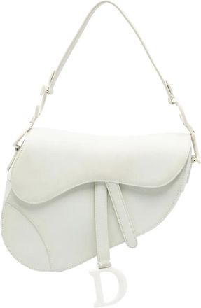 Dior 2019 Ultra Matte Calfskin Saddle Bag shoulder bag - Bianco