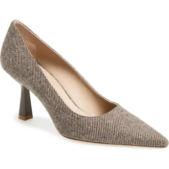 Stuart Weitzman Stuart Super Sculpt Pointed Toe Pump in Taupe at Nordstrom Rack, Size 11