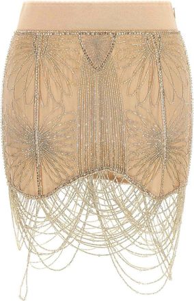 The Attico Beads Embroidery Skirt