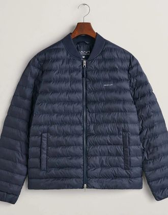 GANT Mens Light Padded Bomber Jacket - Blue - Size: 40/Regular