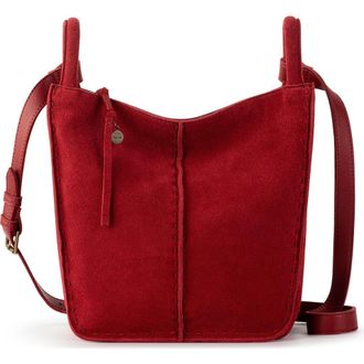 The Sak Los Feliz Crossbody Leather Bag in Scarlet Suede at Nordstrom