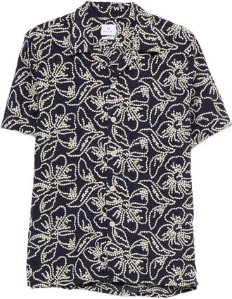 Paul Smith bedrucktes Hemd aus Baumwollmischung