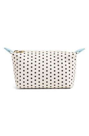 Stoney Clover Lane Nylon Dot Print Pouchette in Small Dot Black Base at Nordstrom