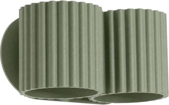 Sollux Lighting Aplique de pared verde oliva aluminio alt. 10 cm