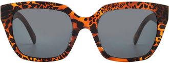 Celine Monochroms SMoke Square Ladies Sunglasses CL40198F 99A 56