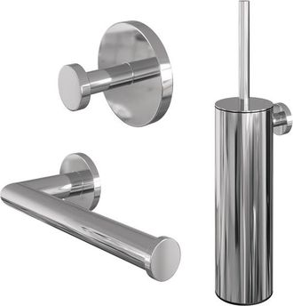 Marcel Breuer Chrome Edition Toilet Accessoireset - 3-delig - chroom