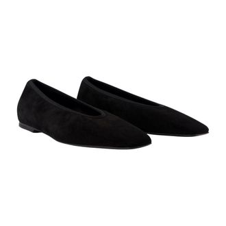 Toteme Minimalist Lambskin Flat - Black