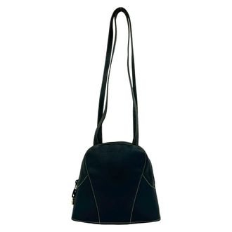 Loewe Navy Leather Handbag Shoulder Bag Tote Bag (Pre-Owned)