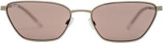 Otra Eyewear Dahlia 57mm Cat Eye Sunglasses in Silver/Rose at Nordstrom Rack