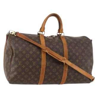 Louis Vuitton Pre-owned Weekend Bags, female, Brown, Size: ONE SIZE Pre-owned Keepall Bandouli&egrave;re 50