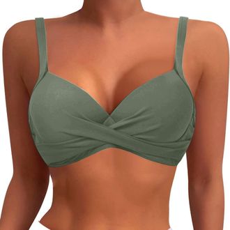 Generic Women Underwire Bikini Top Push Up Swim TopBra Padded Swimsuit Tops 225 Twist Front Bathing Suit Tops SwimwearBeachwear Swimming Costom Women