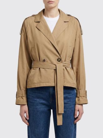 Pinko Short Double-Breasted Trench Coat