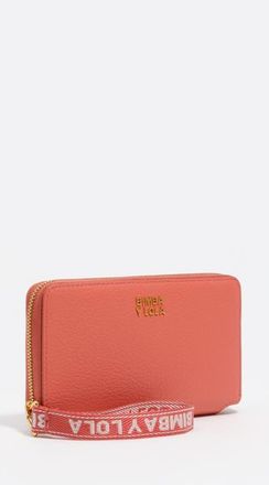 Bimba & Lola Leather Rigid Upper Wallet in Chewing Gum Pink at Nordstrom